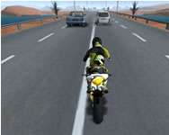 Highway traffic bike stunts taxi HTML5 játék