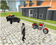 Police chase real cop driver taxi HTML5 játék