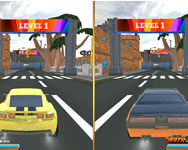 Cartoon stunt car taxi HTML5 játék