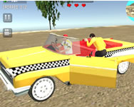 Crazy taxi simulator taxi HTML5 játék